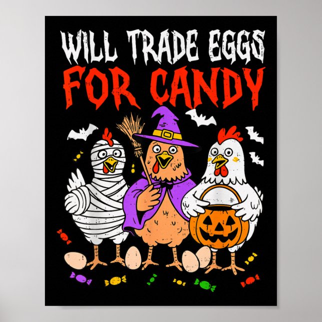 Poster Ovos Comerciais Para Galinha De Sabujo De Candy So (Frente)