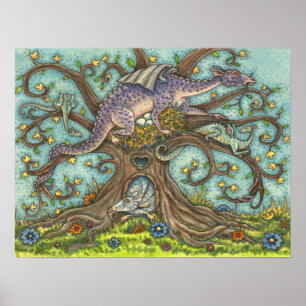 POSTER OVOS DE DRAGÃO, LAIR MEDIEVAL, ARTE DE FANTASIA F