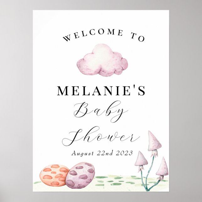 Poster Ovos De Dragões Para Incubação Chá de fraldas Pré- (Frente)