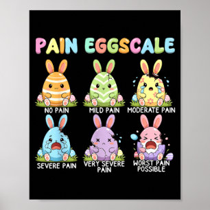 Poster Ovos de Enfermeira do Dia de Páscoa Divertidos Esc