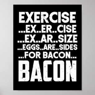 Poster Ovos De Exercício São Lados Para Bacon Exercício B