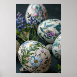 Poster Ovos de Páscoa Botânica fechados