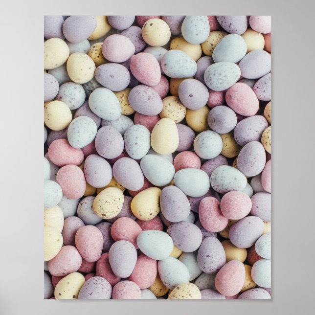 Poster Ovos de Páscoa de Chocolate (Frente)