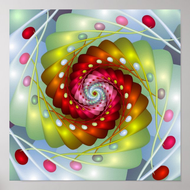 Poster Ovos de Páscoa Espiral (Frente)