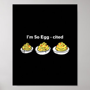 Poster Ovos Diabólicos Estou Tão Animado Ação de Graças H