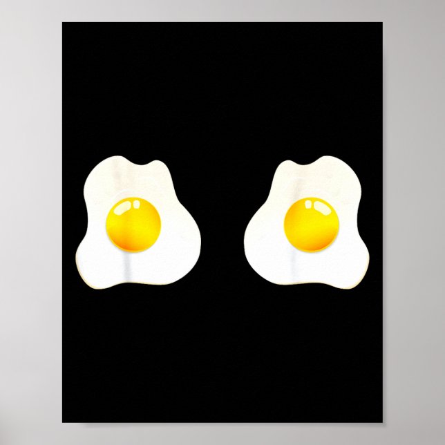 Poster Ovos Fritos Cool Ovo Face para Cima (Frente)