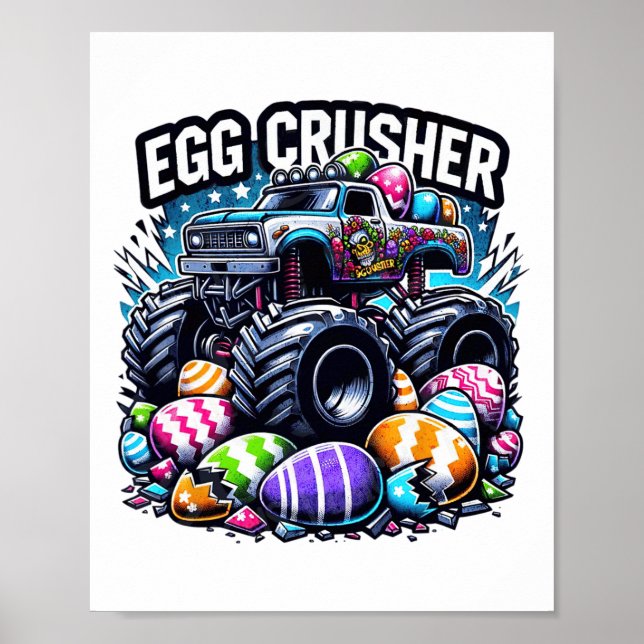 Poster Ovos Páscoa Dia de Cruzamento Monstros Crianças de (Frente)