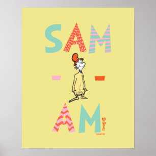 Poster Ovos Verdes e Presunto Sam-I-Am