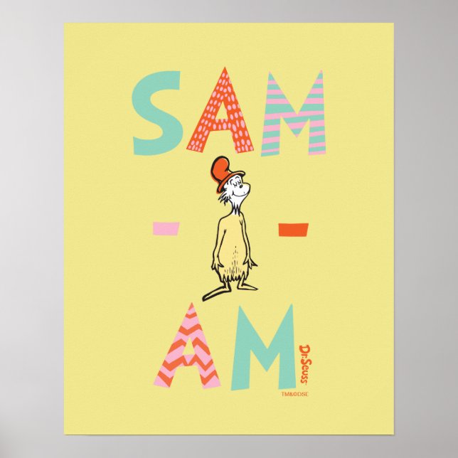 Poster Ovos Verdes e Presunto | Sam-I-Am (Frente)