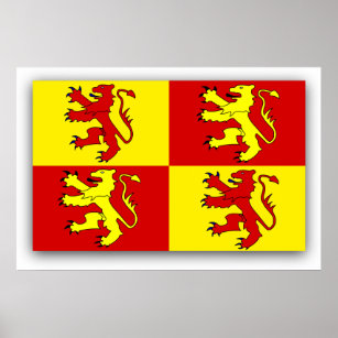 Pôster Owain Glyndwr, United Kingdom flag
