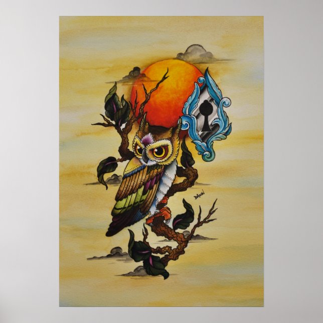 Pôster owl (Frente)