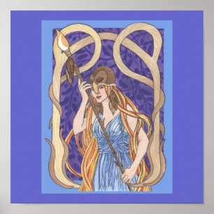 Pôster Owl Eyed Athena