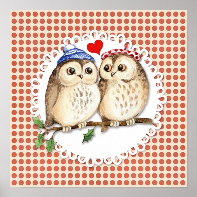 Poster Owl Love (Frente)