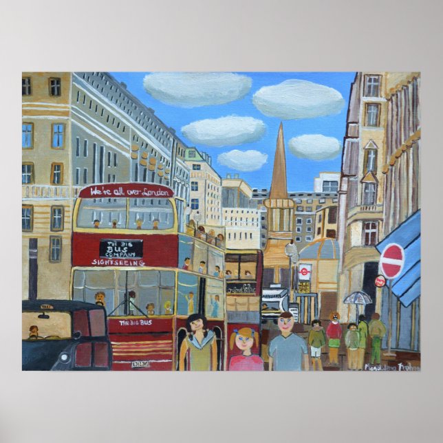 Poster Oxford Street Londres (Frente)