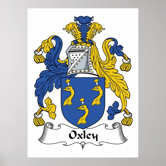 Pôster Oxley Family Crest (Frente)