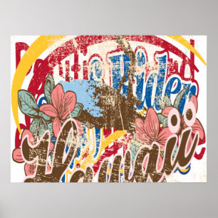 Pôster Oxygentees Vintage Surf