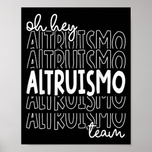 Poster Oy Altruismo Equipe House Of Givers Rca School S