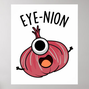 Poster Oye-nion Funny Onion Pun