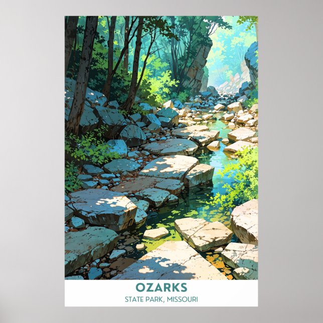 Poster Ozarks State Park, Missouri (Frente)