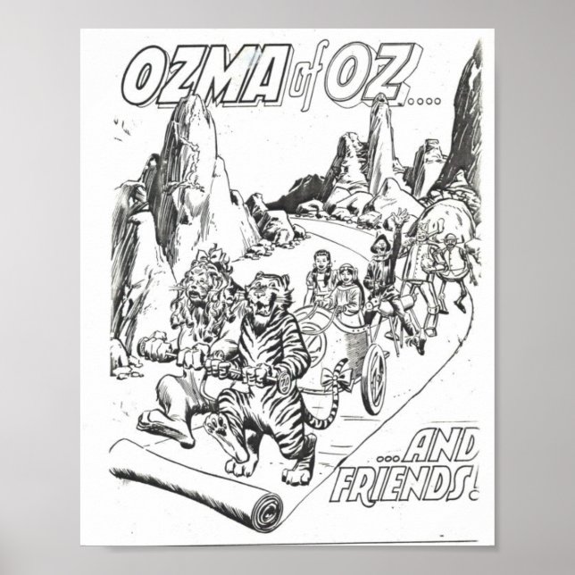 Poster Ozma de Oz e Amigos (Frente)