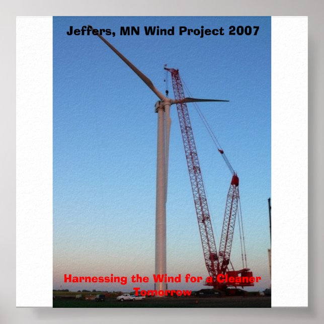 Poster P1050450, Jeffers, MN Wind Project 2007, Harnes... (Frente)