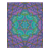 P36C Colorido Abstrato Estrela Mandala Único