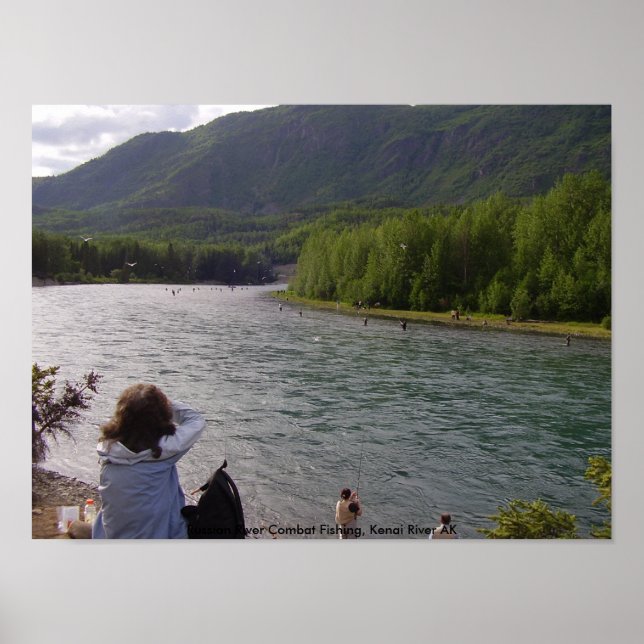 Poster P8040287, Russo River Combat Fisheries, Kenai R... (Frente)