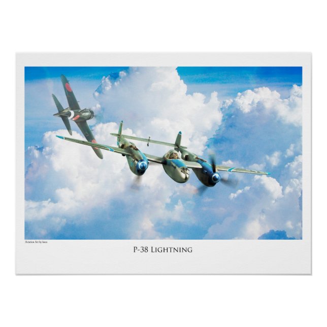 PÔSTER P-38稲妻 (Frente)