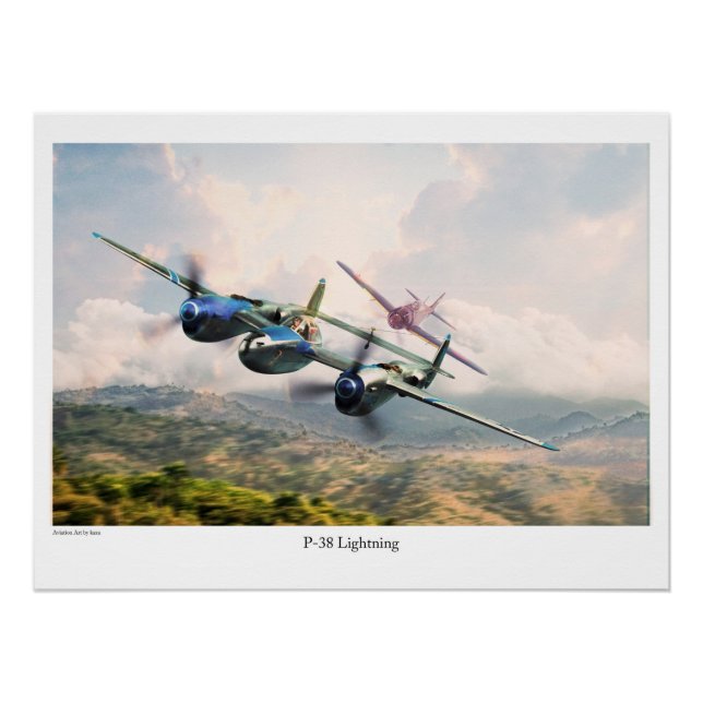 PÔSTER P-38稲妻 (Frente)