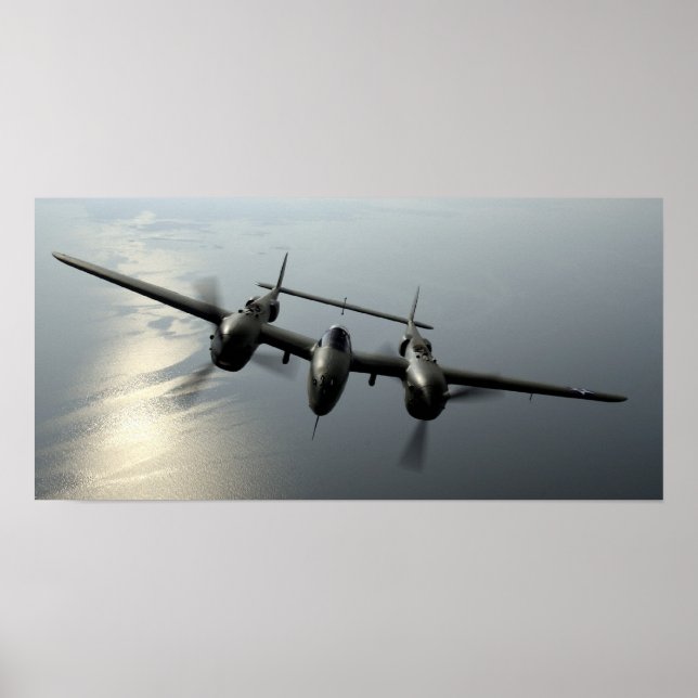Poster P-38 Lightning (Frente)