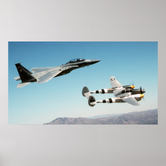 Poster P-38 Luz F-15 Águia