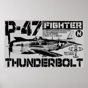 Poster P-47 Thunderbolt