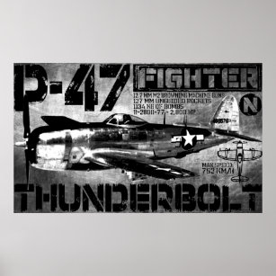 Pôster P-47 Thunderbolt