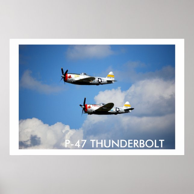 Pôster P-47 THunderBOLT "Nice Jugs" (Frente)