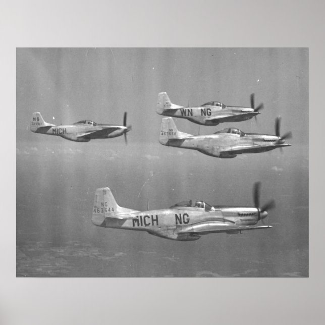 Poster P-51 Mustangs (Frente)