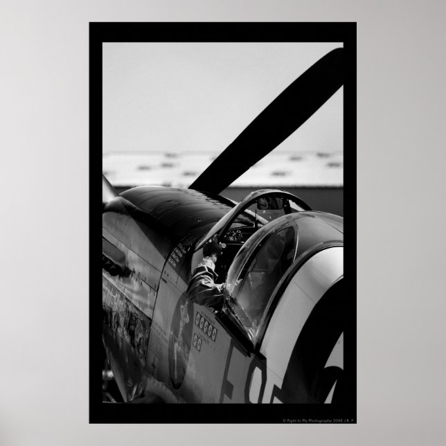 Poster P-51B Mustang (Frente)