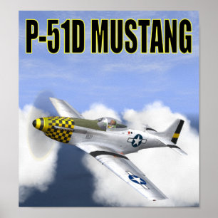 Poster P-51D MUSTANG