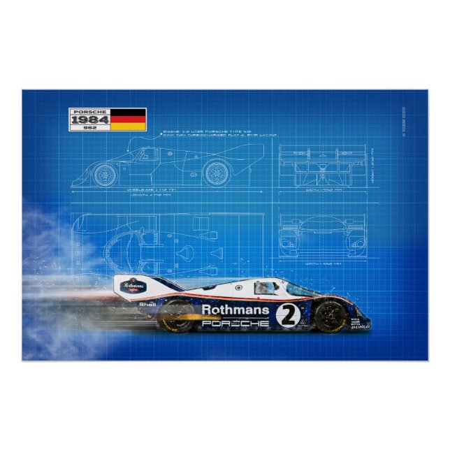 Pôster P 962 Blueprint (Frente)