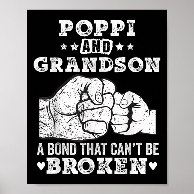 Poster P And Grandson A Bond That Cant Be Broken Grandpa  (Frente)