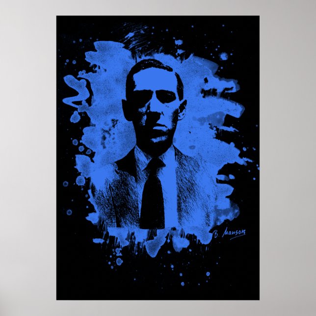 Poster P. Lovecraft Tribute (azul) (Frente)