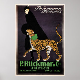 Poster P. Ruckmar & Co. 1910 Mulheres Roubando Loja de Mo