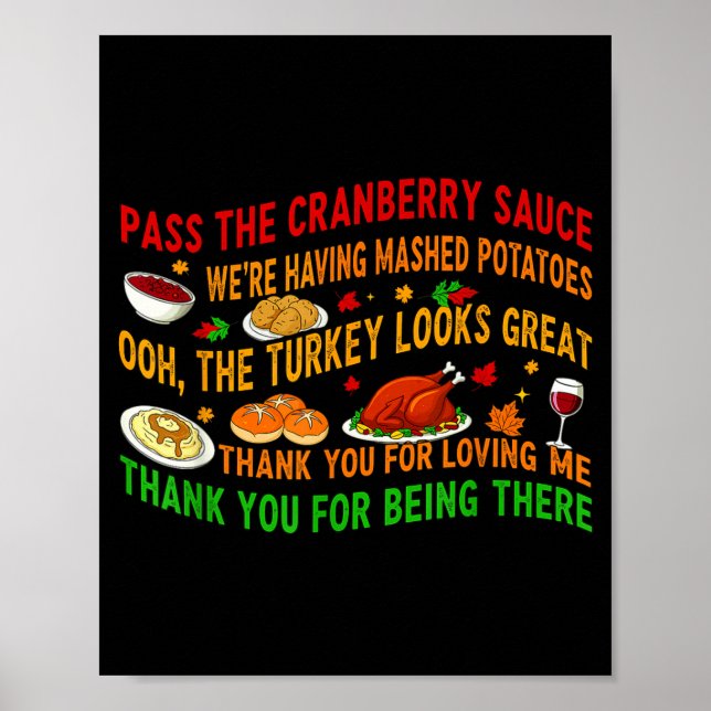 Poster P The Cranberry Sauce Mashed Tatoes  (Frente)