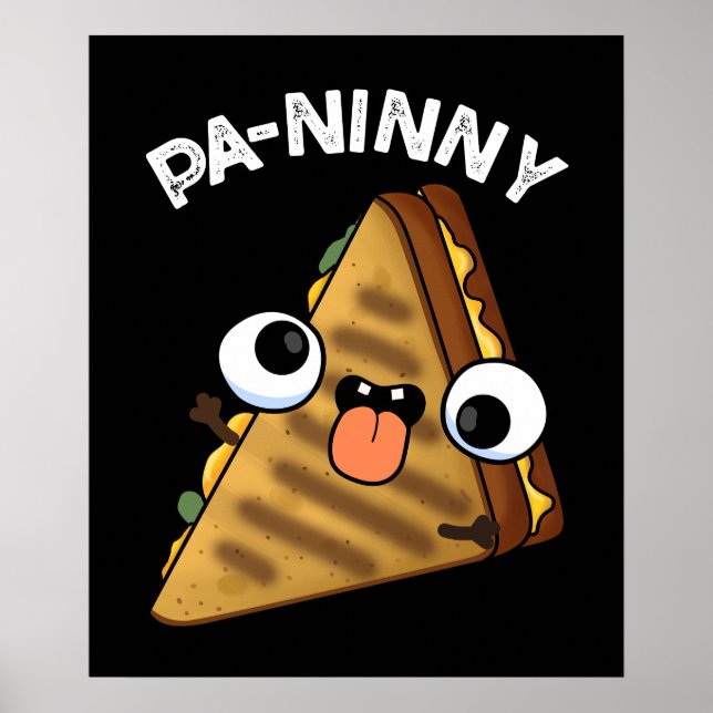 Poster Pa-ninny Funny Panini Pun Dark BG (Frente)