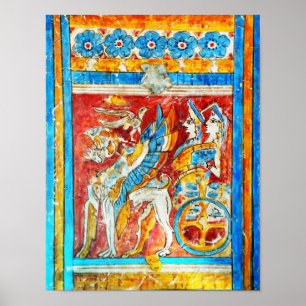 Pôster pa tradicional da parede da mitologia grega de