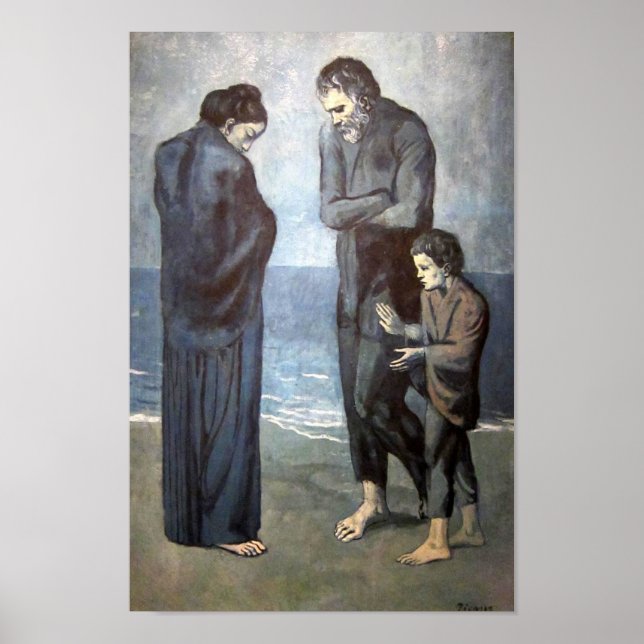 Poster Pablo Picasso - A Tragédia, 1903 (Frente)