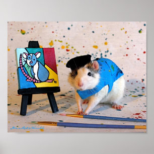 Poster Pablo Racasso - pintor do rato