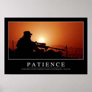 Poster Paciência: Citações inspiradas