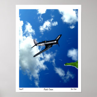 Pôster Pacific Corsair sobre Saipan.