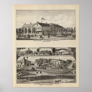 Pôster Pacific House, Fazenda de Salina Valley, Kansas