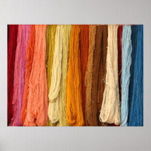 Poster Pacotes de Fios Coloridos